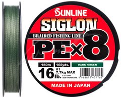 Шнур Sunline Siglon PE х8 300m (темн-зел.) 1658.10.40 фото