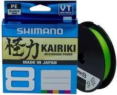 Шнур Shimano Kairiki 8 PE (Mantis Green) 150m 2266.96.89 фото