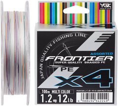 Шнур YGK Frontier X4 100m (мультиколор) 5545.03.26 фото