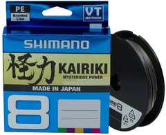 Шнур Shimano Kairiki 8 PE (Steel Gray) 300m 2266.31.67 фото