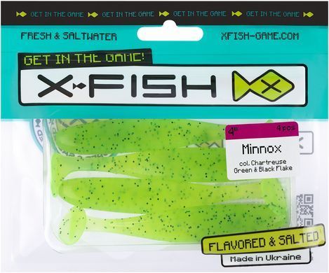 Силикон X-Fish Minnox 4" (4 шт/уп) 1917.10.76 фото
