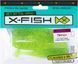 Силикон X-Fish Minnox 4" (4 шт/уп), Chartreuse Green & Black Flake, 4 шт, 4"