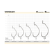 Гачок Hayabusa Extra Wide Gap Offset WRM951 BM, № 4, 11 шт