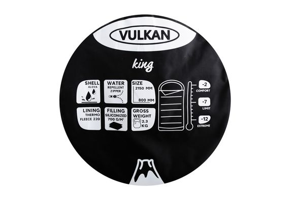 Спальний мішок Vulkan King синій VU1217KB фото