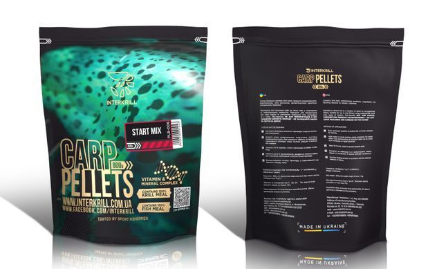 Пелетс Interkrill Pellets Start Mix 800 г2мм/4мм PLB-006 фото