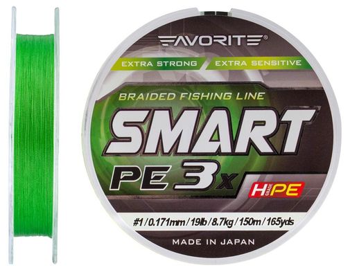 Шнур Favorite Smart PE 3x 150м (l.green) 1693.10.68 фото