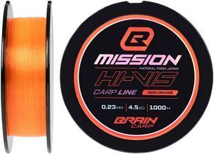 Леска Brain Mission Carp Line (Neon Orange) 1000m 1858.58.58 фото