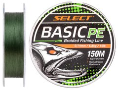 Шнур Select Basic PE 150m (темн-зел.), 0.14 мм, 15, 6,8