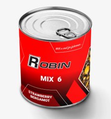 "MIX-6" зерен ROBIN 900 ml. ж/б КЛУБНИКА БЕРГАМОТ 21095 фото