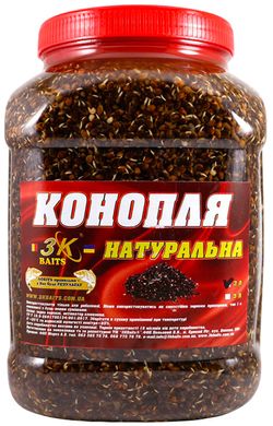 Зерновая смесь 3KBaits Конопля (натуральнa) ведро/банка 3л 1861.02.94 фото