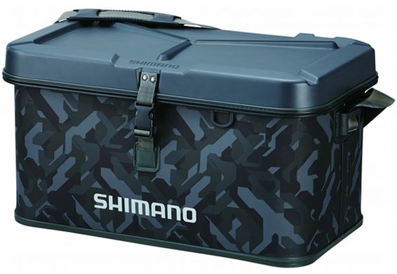Сумка Shimano Hard EVA Tackle Boat Bag 32L 30x52x32cm ц:wave camou 2266.91.09 фото