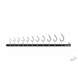 Крючки с поводком Hayabusa EX500N, № 12, 10 шт, 0,13 мм