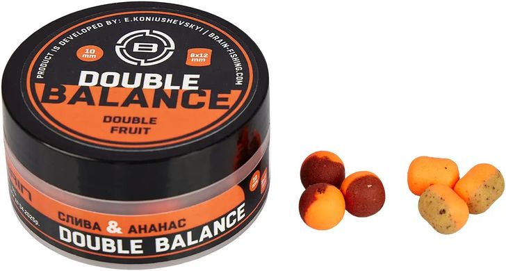 Бойлы Brain Double Balance Double Fruit (cлива + ананас) 1858.21.73 фото