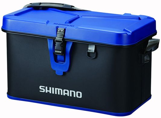 Сумка Shimano Hard Tackle Boat Bag 27L 30x45x32cm ц:black/blue 2266.91.05 фото