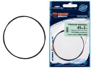 Поводковый материал Ukrspin Orange Spinning титан 2м 26кг(55lb)/0.50мм 1590.03.86 фото