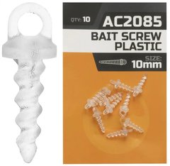 Гвинт для бойлів Orange AC2085 Bait Screws Plastic 10mm (10шт/уп) 1959.03.40 фото