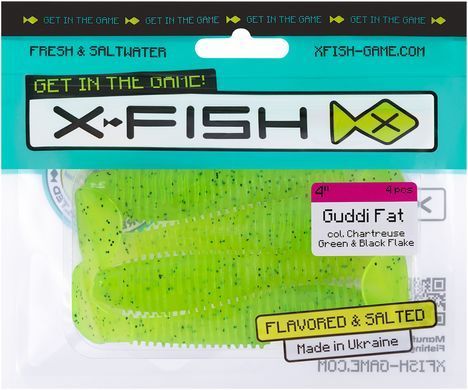 Силикон X-Fish Guddi Fat 4" (4 шт/уп) 1917.11.04 фото