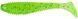 Силикон X-Fish Guddi Fat 4" (4 шт/уп), Chartreuse Green & Black Flake, 4 шт, 4"