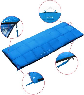 Спальний мішок KingCamp Oasis 250XL(KS3222) (ліва, blue) KS3222BL фото