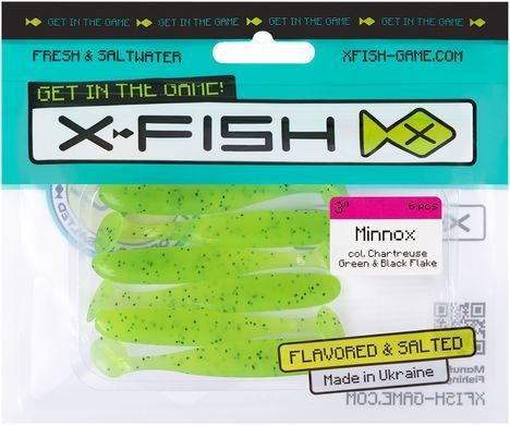Силикон X-Fish Minnox 3" (6 шт/уп) 1917.10.62 фото