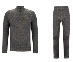 Термобелье Viverra Bodyguard ZIP Sand Coal 2239558 фото