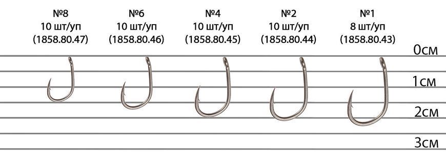 Крючок Brain Sting Classic Wide Gape 1858.80.49 фото