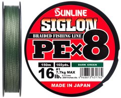 Шнур Sunline Siglon PE х8 150м (темн-зел.) 1658.09.72 фото
