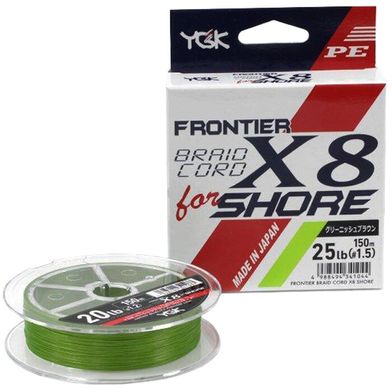 Шнур YGK Frontier Braid Cord X8 150m (зелёный) 5545.02.95 фото